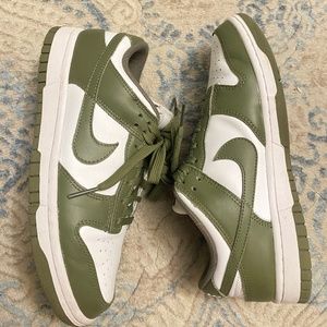 Nike dunks olive green